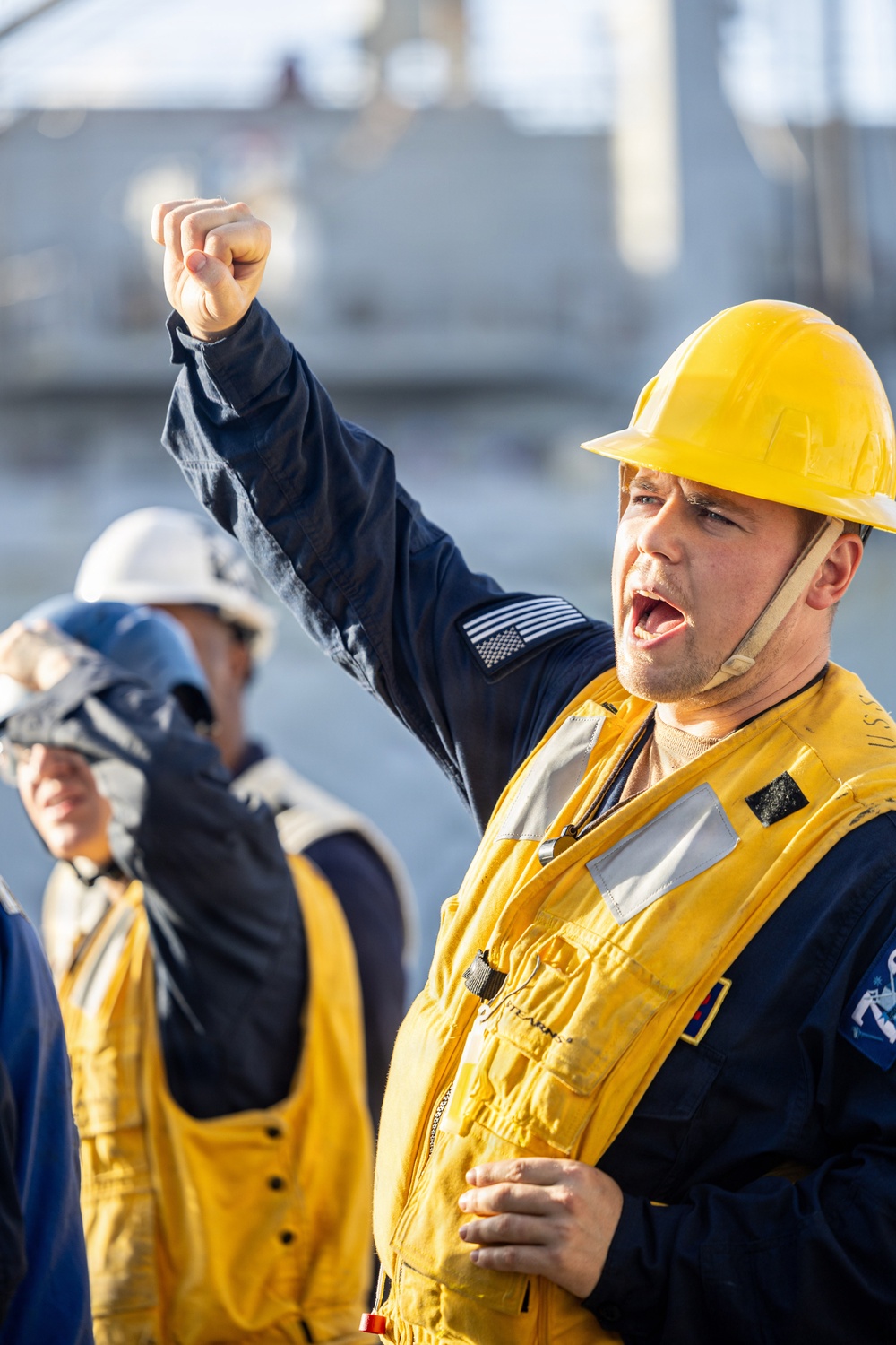USS Mahan Conducts a Replenishment-at-Sea with USNS Supply