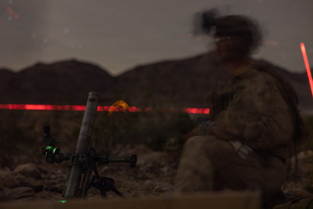 U.S. Marines with 3rd Bn., 7th Marines and 1st CEB conduct company attacks during Range 400