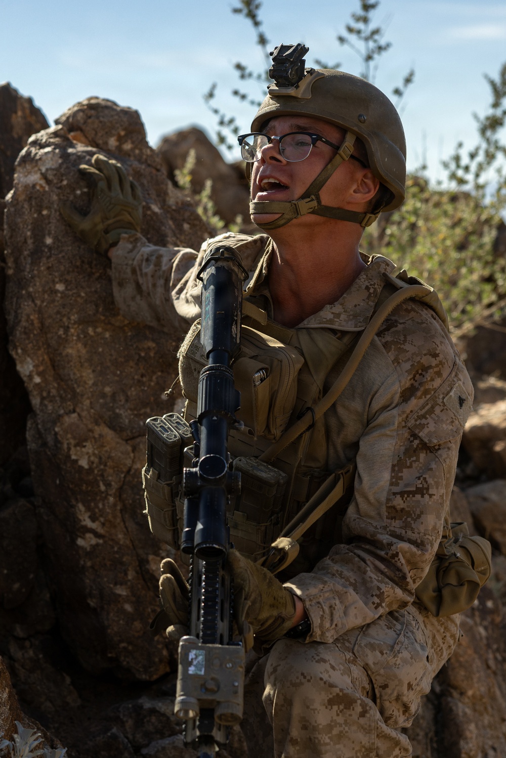 U.S. Marines with 3rd Bn., 7th Marines and 1st CEB conduct company attacks during Range 400