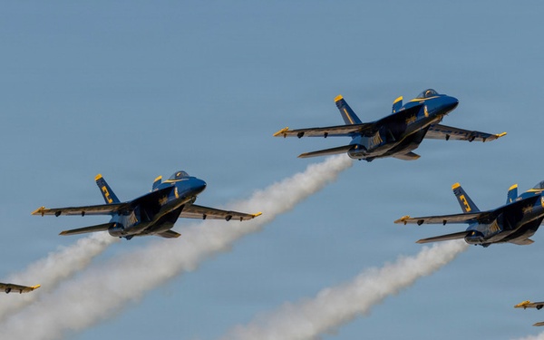 Blue Angels Land at NAS JRB Fort Worth