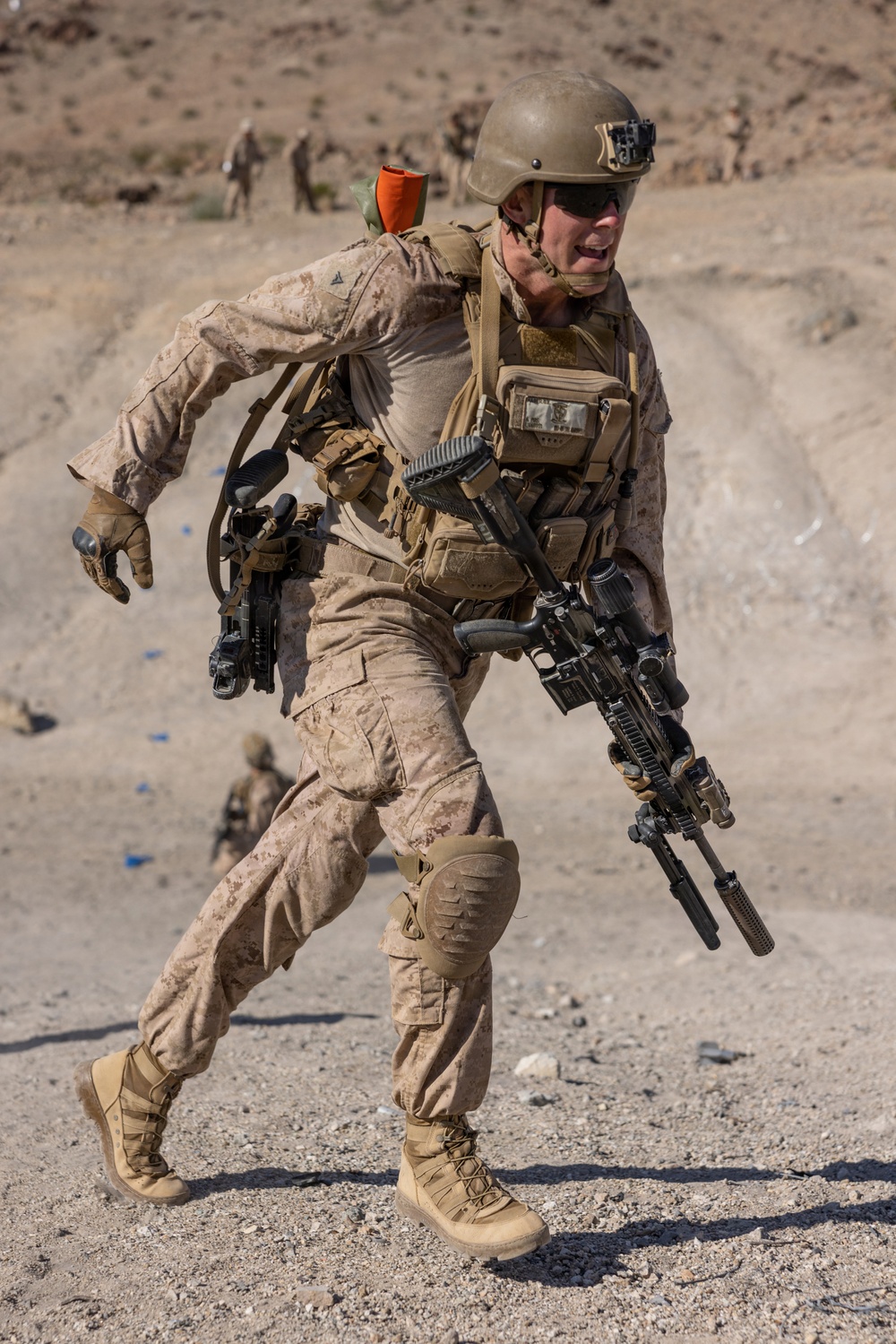 U.S. Marines with 3rd Bn., 7th Marines and 1st CEB conduct company attacks during Range 400