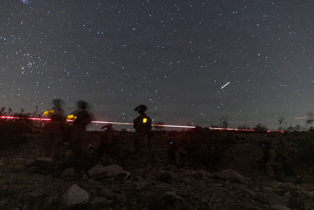 U.S. Marines with 3rd Bn., 7th Marines and 1st CEB conduct company attacks during Range 400