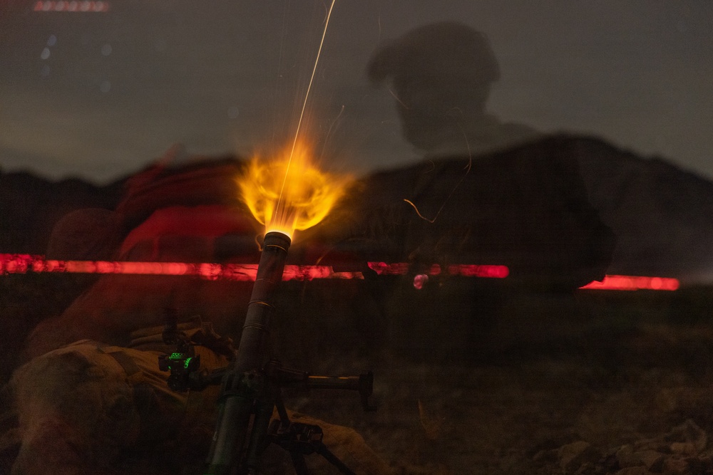 U.S. Marines with 3rd Bn., 7th Marines and 1st CEB conduct company attacks during Range 400