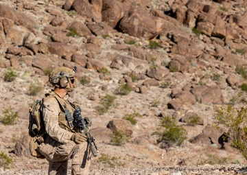 U.S. Marines with 3rd Bn., 7th Marines and 1st CEB conduct company attacks during Range 400