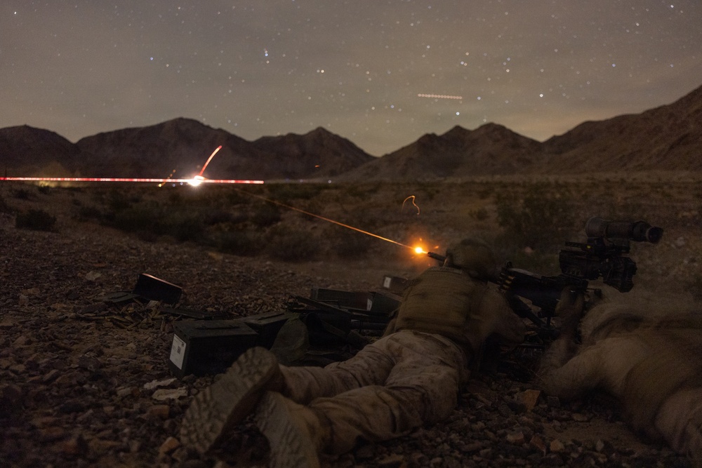 U.S. Marines with 3rd Bn., 7th Marines and 1st CEB conduct company attacks during Range 400