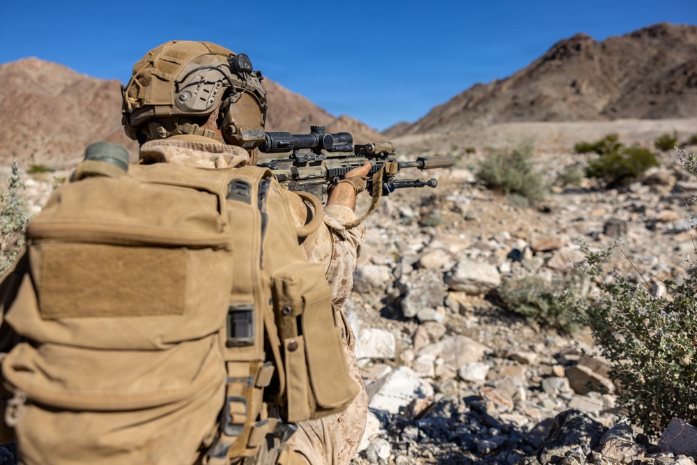 U.S. Marines with 3rd Bn., 7th Marines and 1st CEB conduct company attacks during Range 400