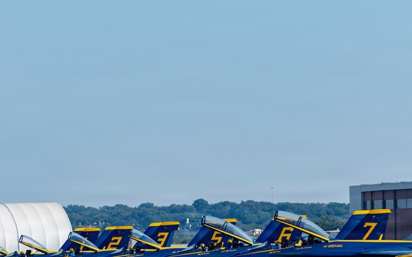 Blue Angels Land at NAS JRB Fort Worth