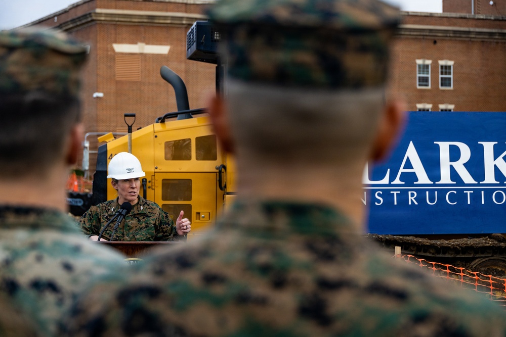 The Commandant, Gen. Eric M. Smith attends Marine Barracks Washington Groundbreaking Ceremony