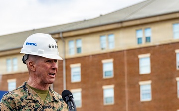 The Commandant, Gen. Eric M. Smith attends Marine Barracks Washington Groundbreaking Ceremony