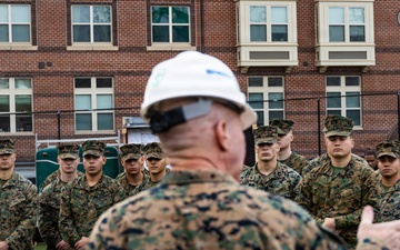 The Commandant, Gen. Eric M. Smith attends Marine Barracks Washington Groundbreaking Ceremony