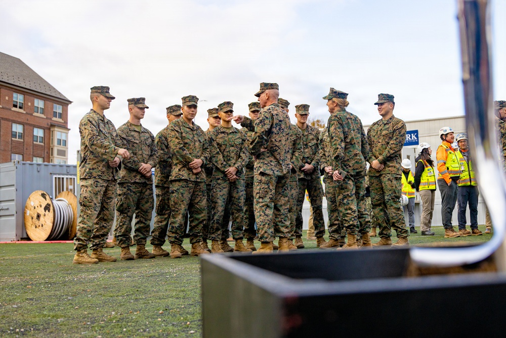 The Commandant, Gen. Eric M. Smith attends Marine Barracks Washington Groundbreaking Ceremony
