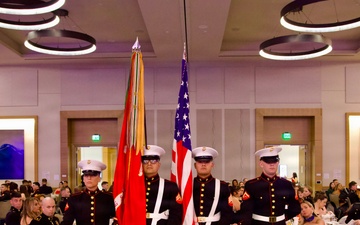 Marine Color Guard at Marines 250th Birthday Ball