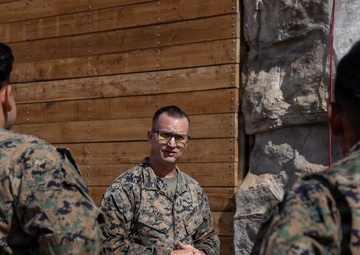 U.S. Marines with HQBN Conduct Tower Rappelling Training at MCBH