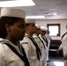 Stennis Operations Department Holds Service Dress Whites Inspection