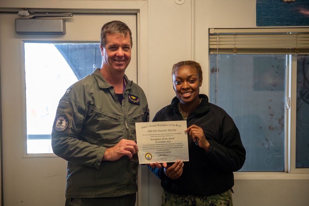 Stennis Recognizes Warrior of the Week