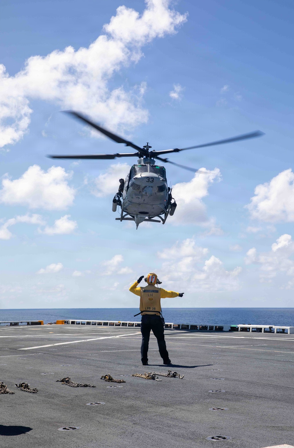 Flight Operations aboard USS Fort Lauderdale
