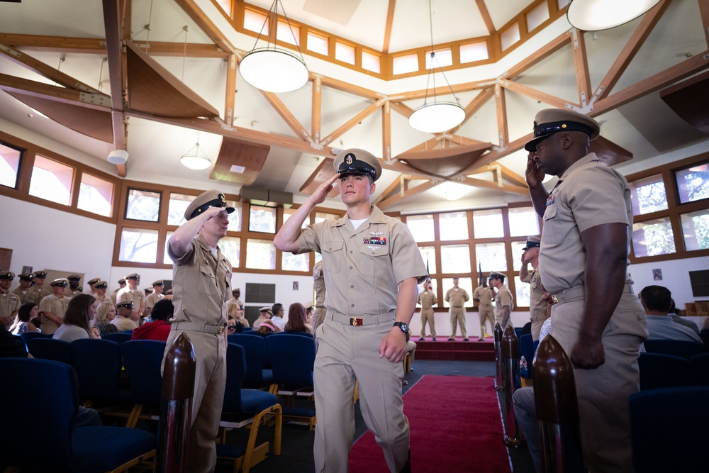 Four Sailors Promoted to Chief Petty Officer at Naval Surface Warfare Center, Port Hueneme Division