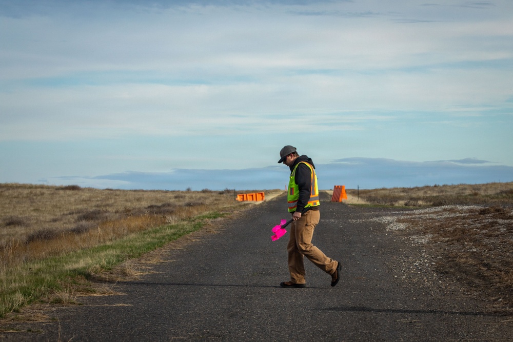 Military Munitions Response Program staff conduct fieldwork at former Umatilla Chemical Depot