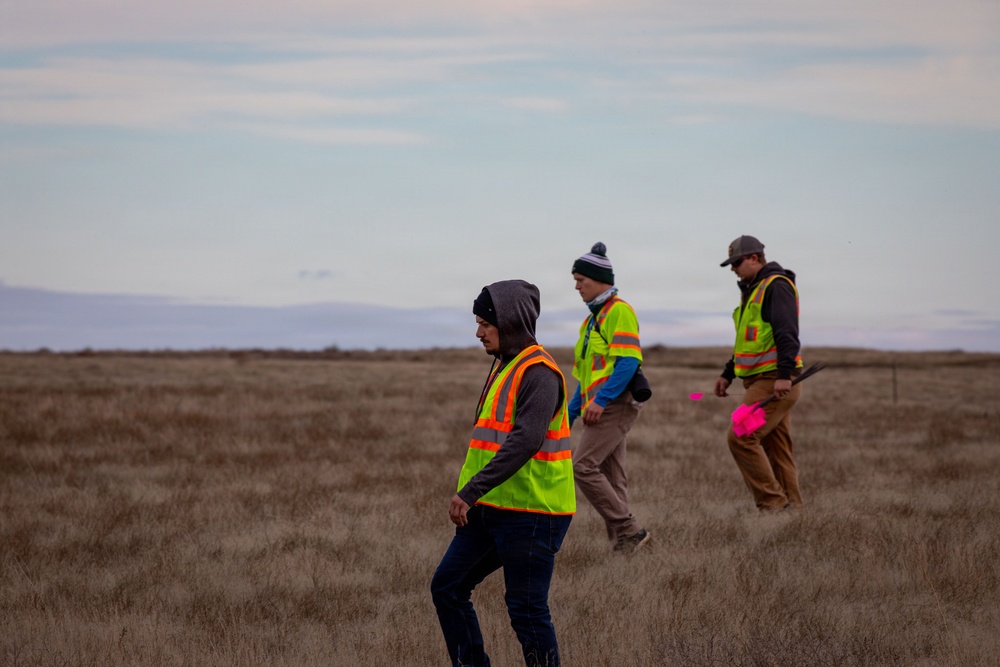 Military Munitions Response Program staff conduct fieldwork at former Umatilla Chemical Depot