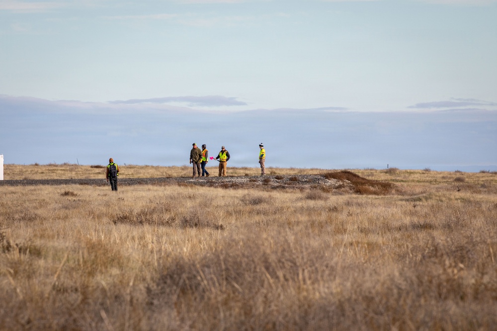 Military Munitions Response Program staff conduct fieldwork at former Umatilla Chemical Depot
