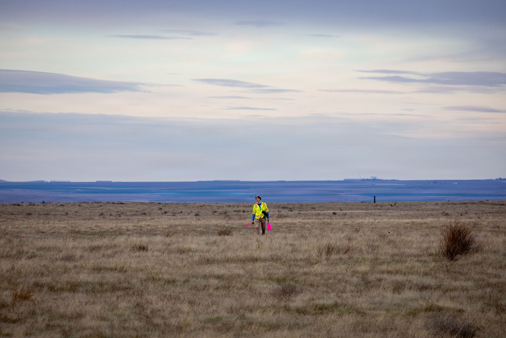 Military Munitions Response Program staff conduct fieldwork at former Umatilla Chemical Depot