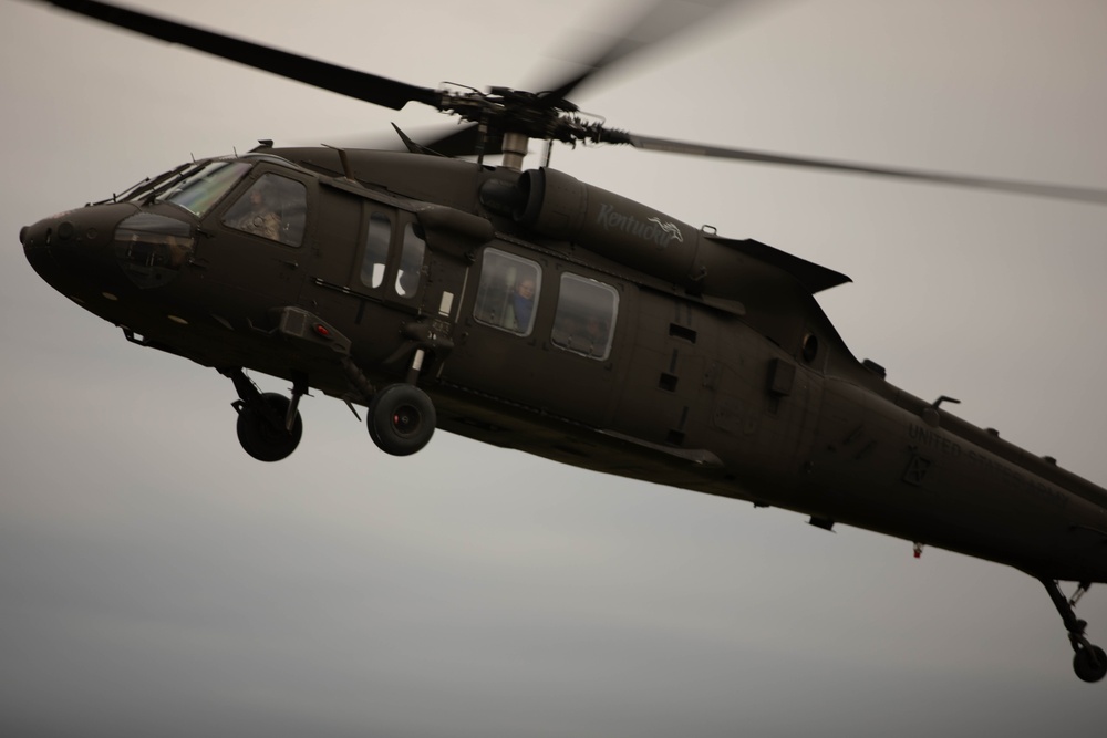 Challenge academy cadets take to the skies during orientation flight
