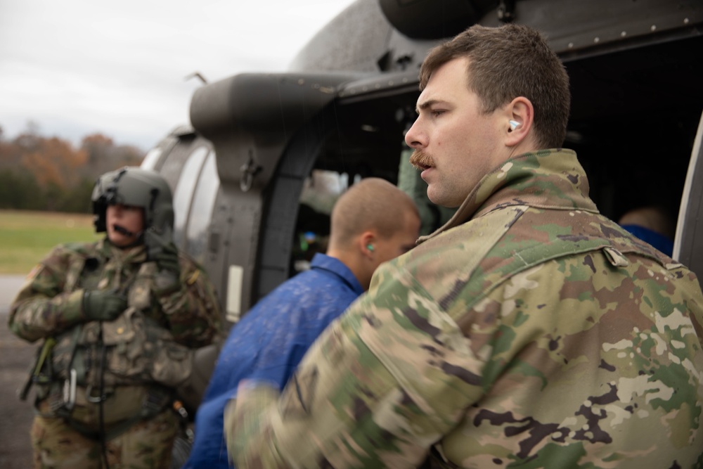 Challenge academy cadets take to the skies during orientation flight