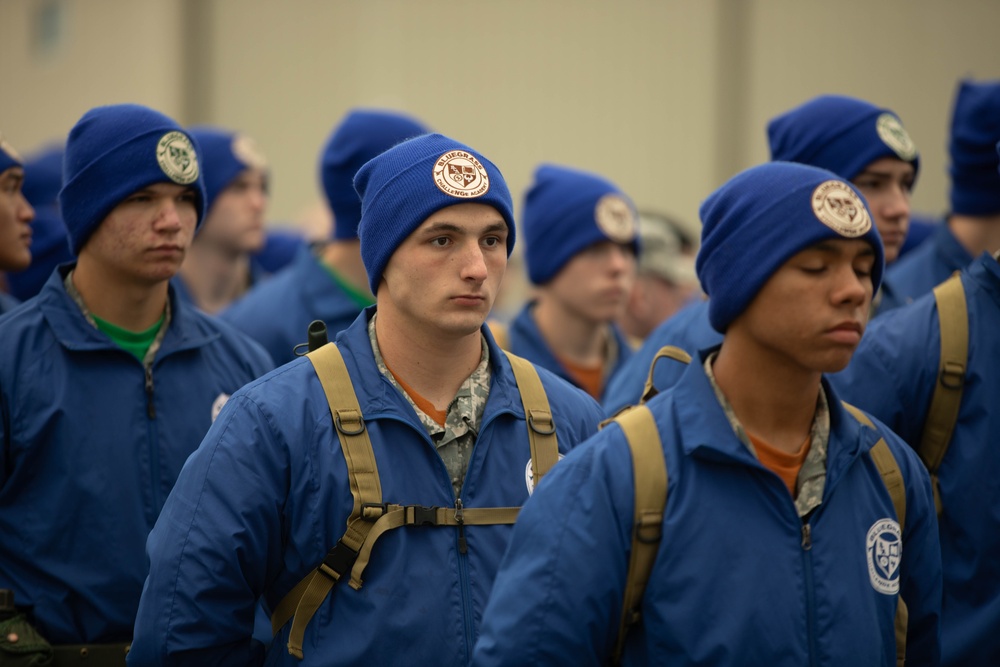 Challenge academy cadets take to the skies during orientation flight
