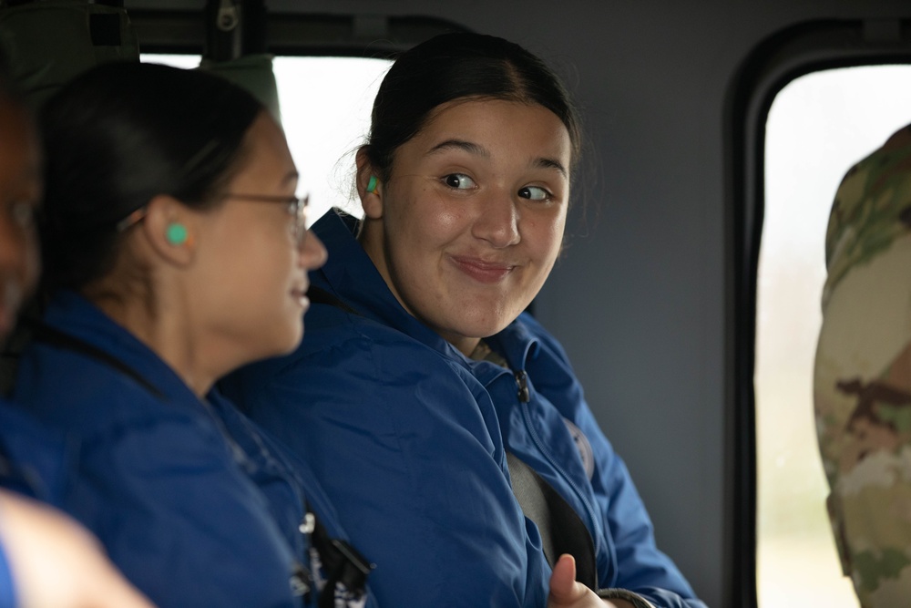 Challenge academy cadets take to the skies during orientation flight