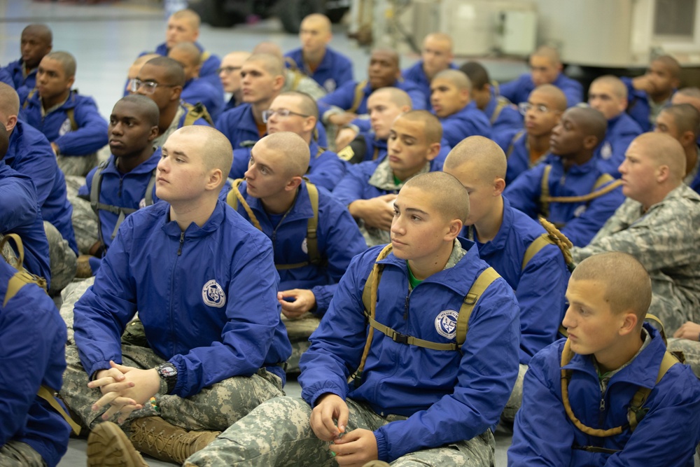 Challenge academy cadets take to the skies during orientation flight