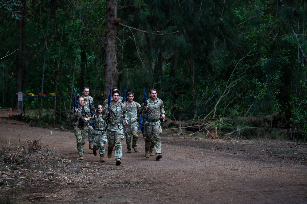 Team Hickam conducts overnight Warrior Airman Training at Schofield Barracks East Range