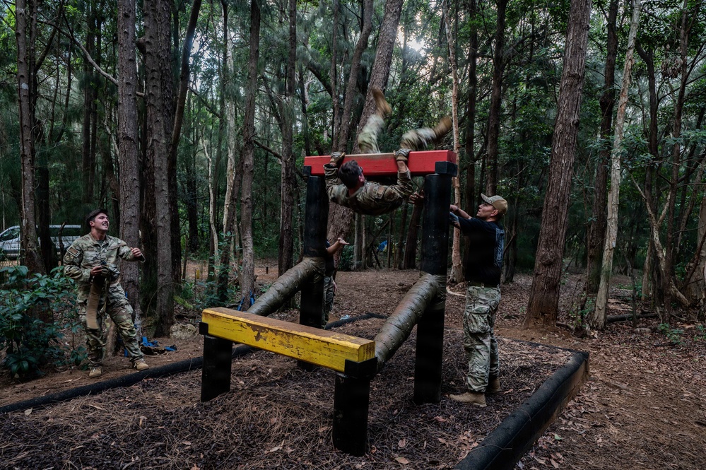 Team Hickam conducts overnight Warrior Airman Training at Schofield Barracks East Range