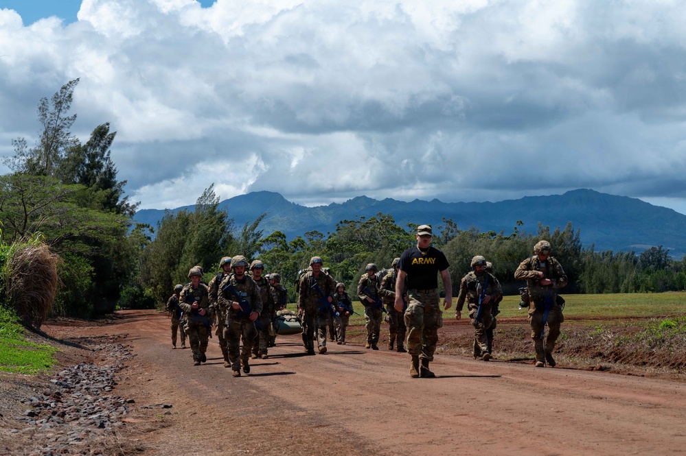 Team Hickam conducts overnight Warrior Airman Training at Schofield Barracks East Range
