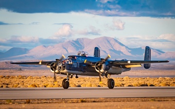 Air Force Test Pilot School students fly historic B-25 Mitchell