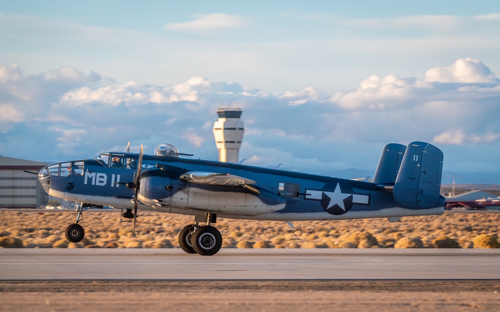 Air Force Test Pilot School students fly historic B-25 Mitchell