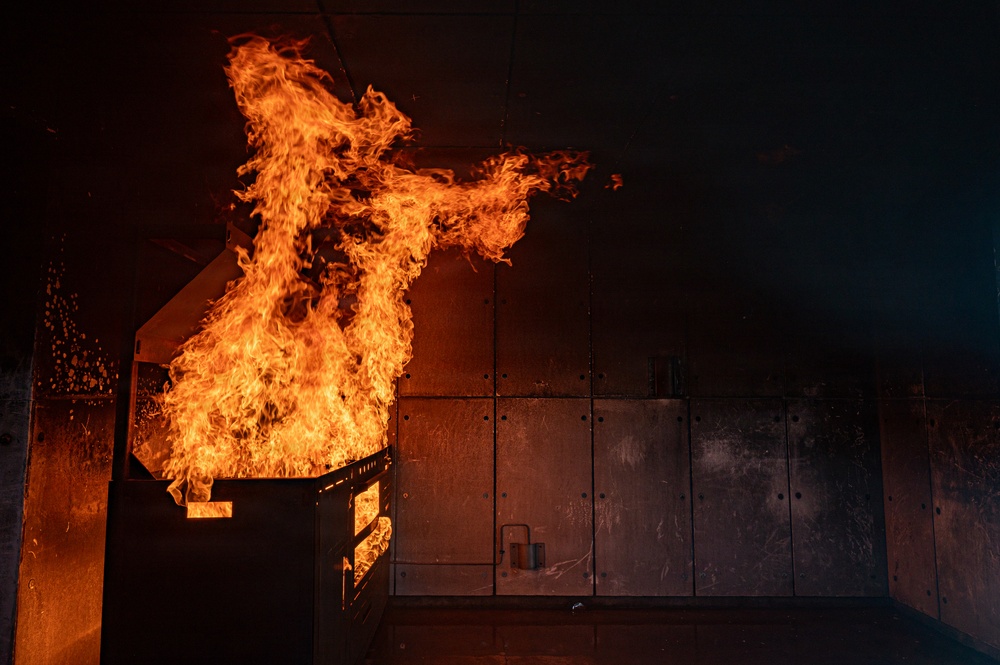 Forged in the Flames: 412 CES Sharpens Readiness with Structural Fire Training