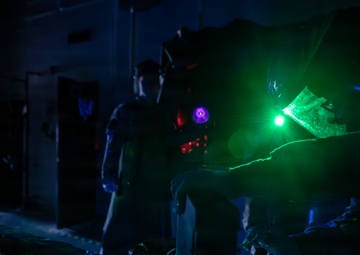 169th Maintenance Squadron Airmen conduct nondestructive inspection