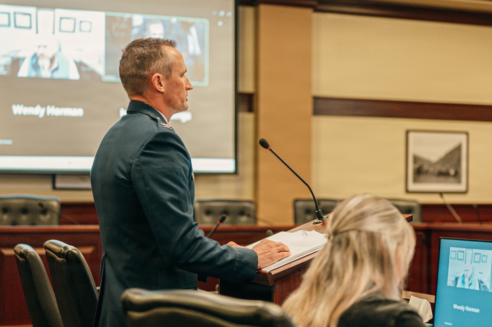 Briefing Idaho Legislators on Qatar Emiri Air Force Planning