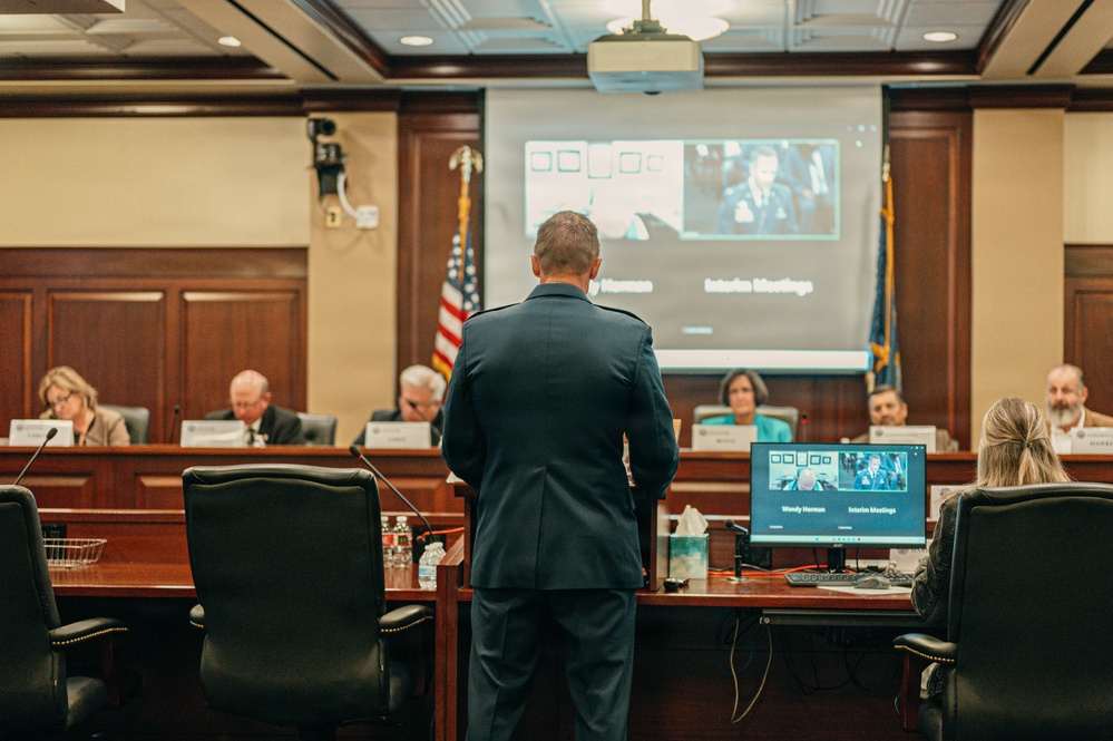 Briefing Idaho Legislators on Qatar Emiri Air Force Planning