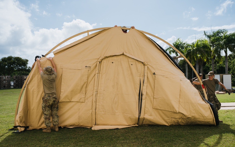635th MMS build shelter systems in Puerto Rico