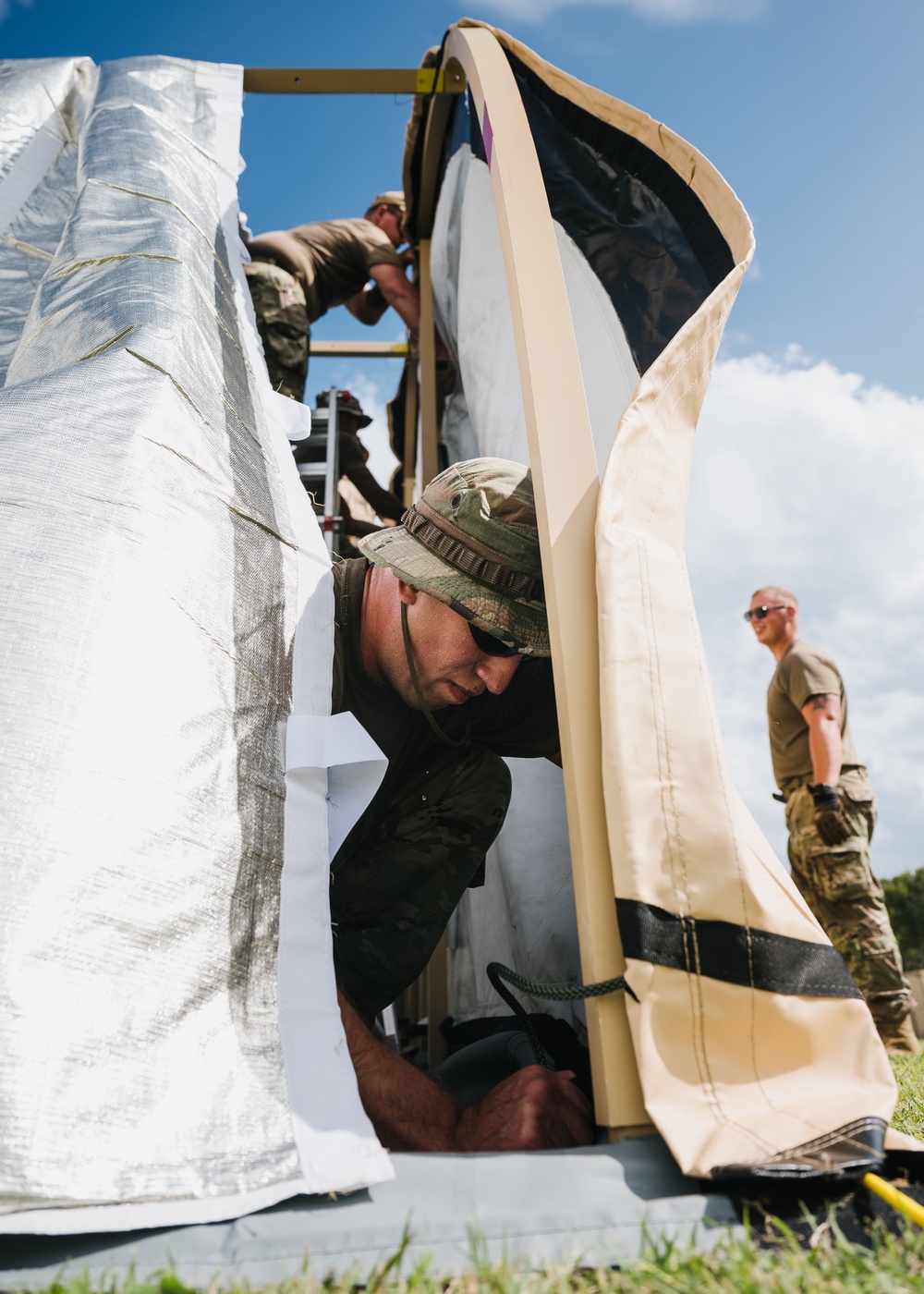 635th MMS build shelter systems in Puerto Rico