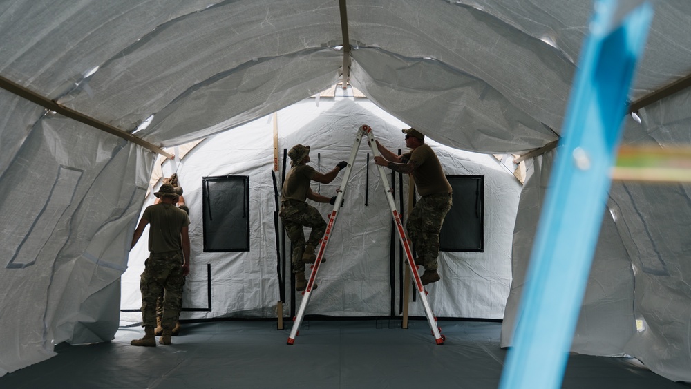 635th MMS build shelter systems in Puerto Rico