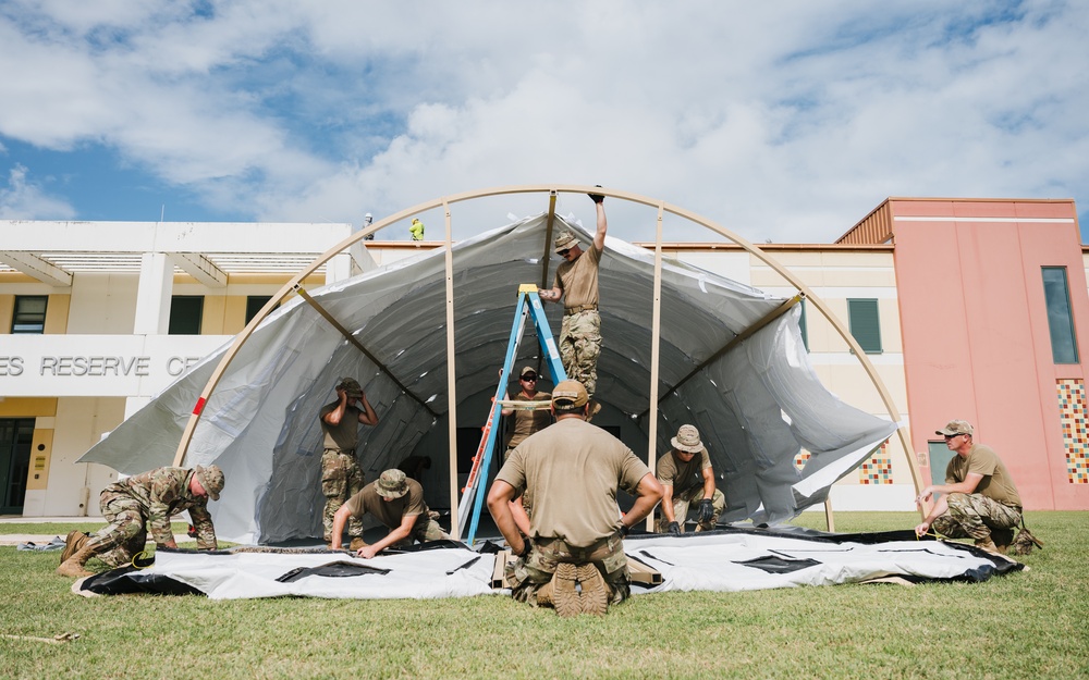 635th MMS build shelter systems in Puerto Rico