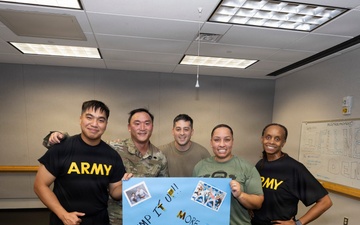 WRAIR Soldiers take part in aerobics training