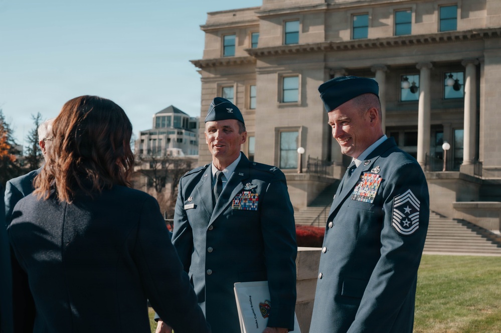 Briefing Idaho Legislators on Qatar Emiri Air Force Planning