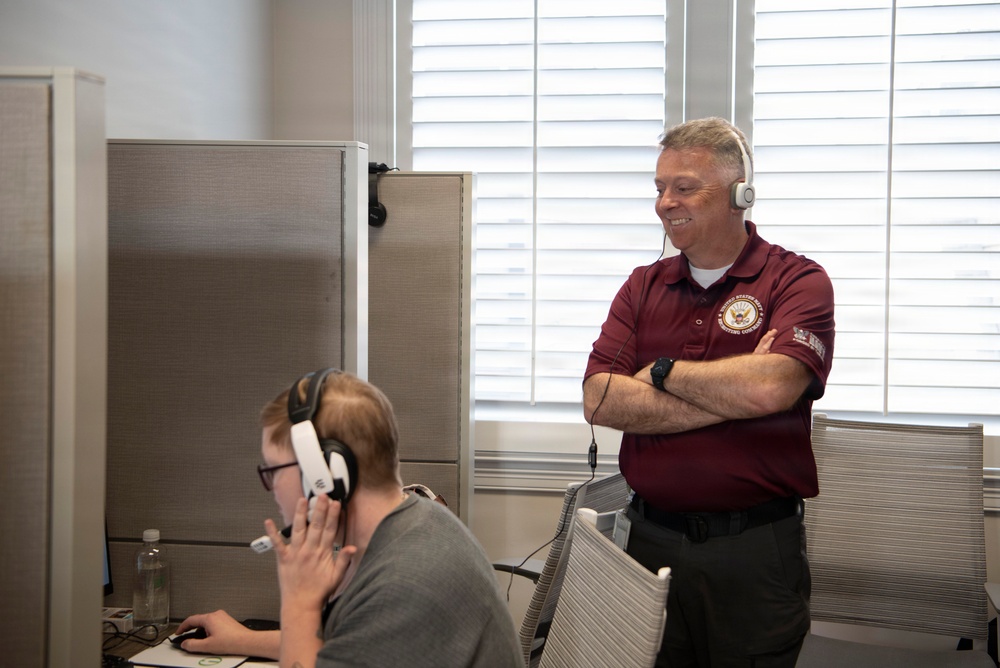 Admiral Waters Tours Navy National Recruiting Call Center