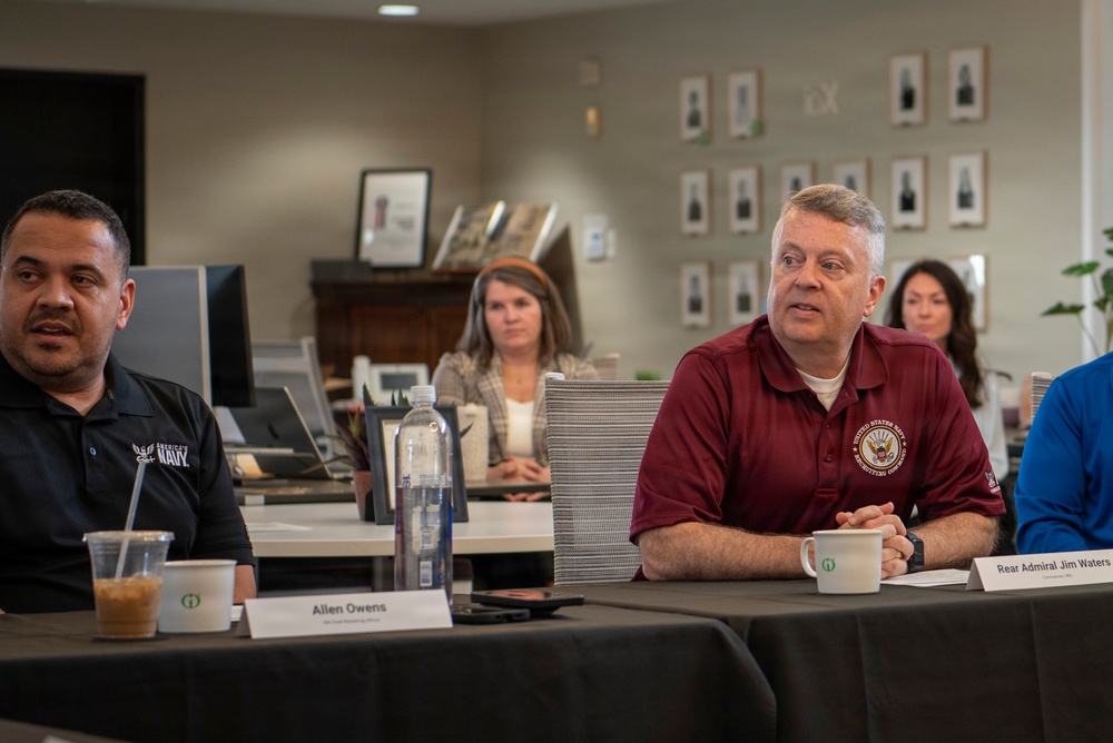 Admiral Waters Tours Navy National Recruiting Call Center