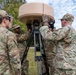 245th Combat Airfield Operations Squadron Airmen conduct field setup and teardown training at McEntire
