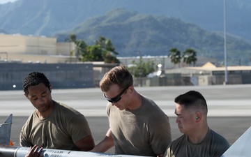 Total force Airmen sharpen agile combat employment skills during integrated combat turn at MCBH