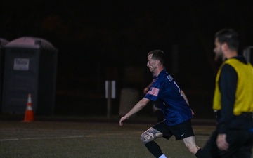 Vandenberg Hawks’ varsity soccer team scrimmage before the Defender’s Cup